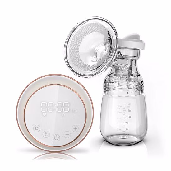 Bomba tira leite elétrica portátil de silicone para cuidados com o bebê
